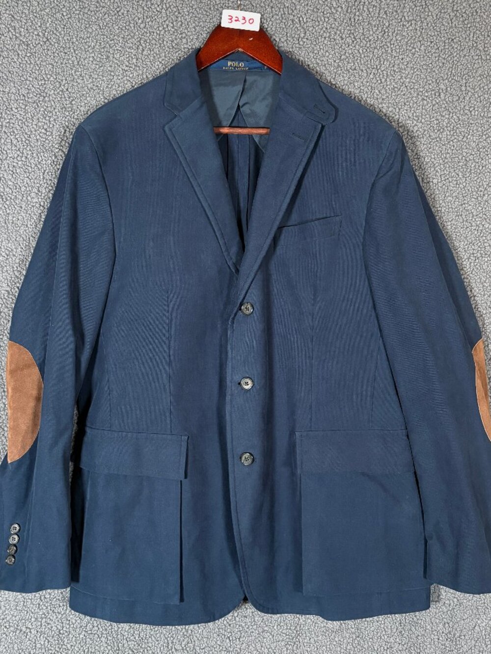 Polo Ralph Lauren Italy Suede Elbow Patch Sport Coat Blazer - Men's Size 42R